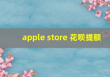 apple store 花呗提额